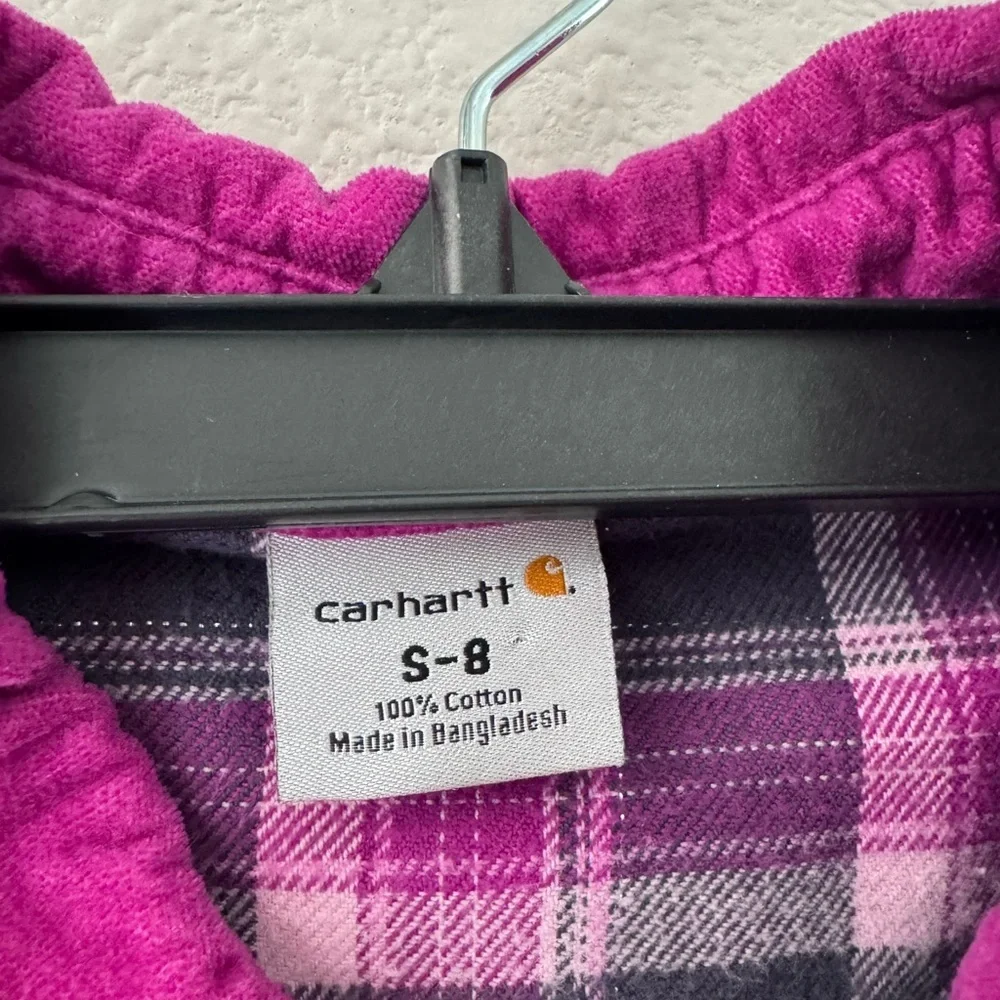 Carhartt‎ Little Girls Purple 100% Cotton Corduroy Jacket Size 8